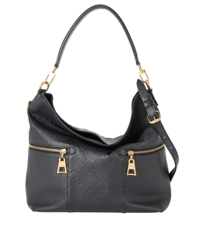 Melie, &pound;750, Handbags, Black, Leather, Front view